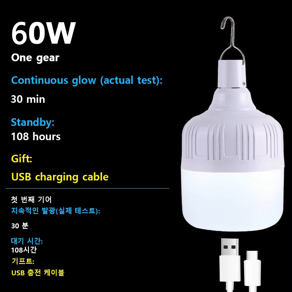 ZK30 Portable Camping Light Rechargeable Led Light Camping Lantern Emergency Bulb High Power Flashlight Camping Equipment Bulb