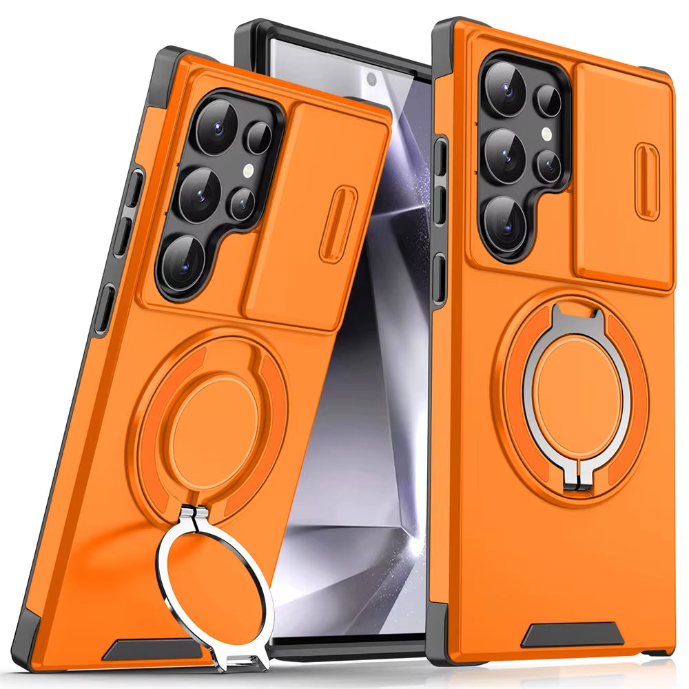 Samsung Galaxy Case with Sliding Camera Protection & Magnetic Stand – S26, S25, S24, S23 & More