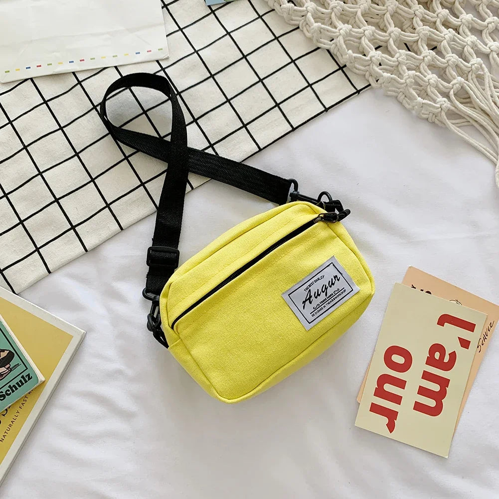 Fashion Women Canvas Patchwork Crossbody Shoulder Messenger Bag Casual Ladies Mini Handbags Purse Phone Bags Wallet Women'S Bag