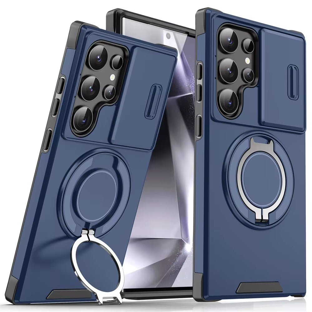 Samsung Galaxy Case with Sliding Camera Protection & Magnetic Stand – S26, S25, S24, S23 & More