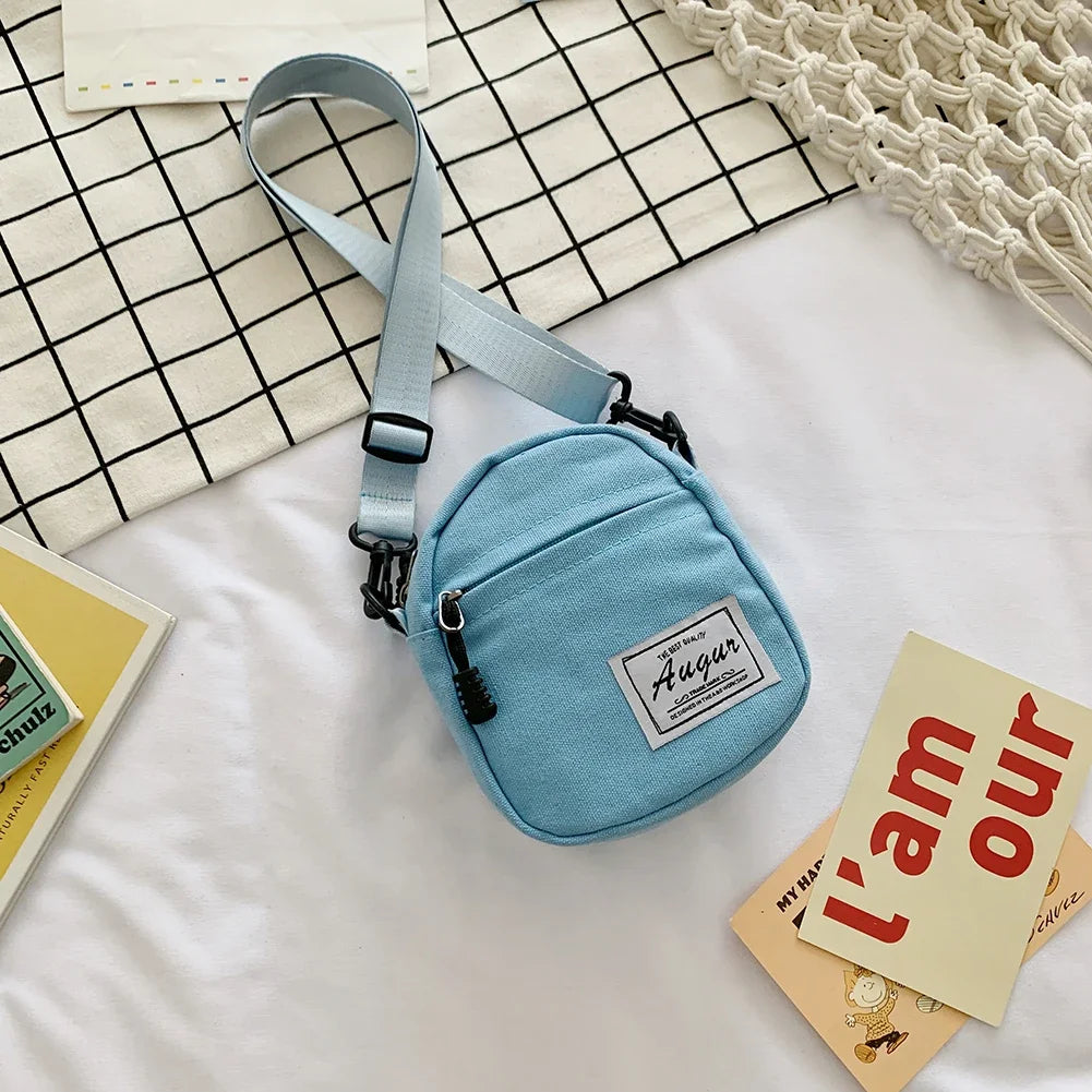 Fashion Women Canvas Patchwork Crossbody Shoulder Messenger Bag Casual Ladies Mini Handbags Purse Phone Bags Wallet Women'S Bag