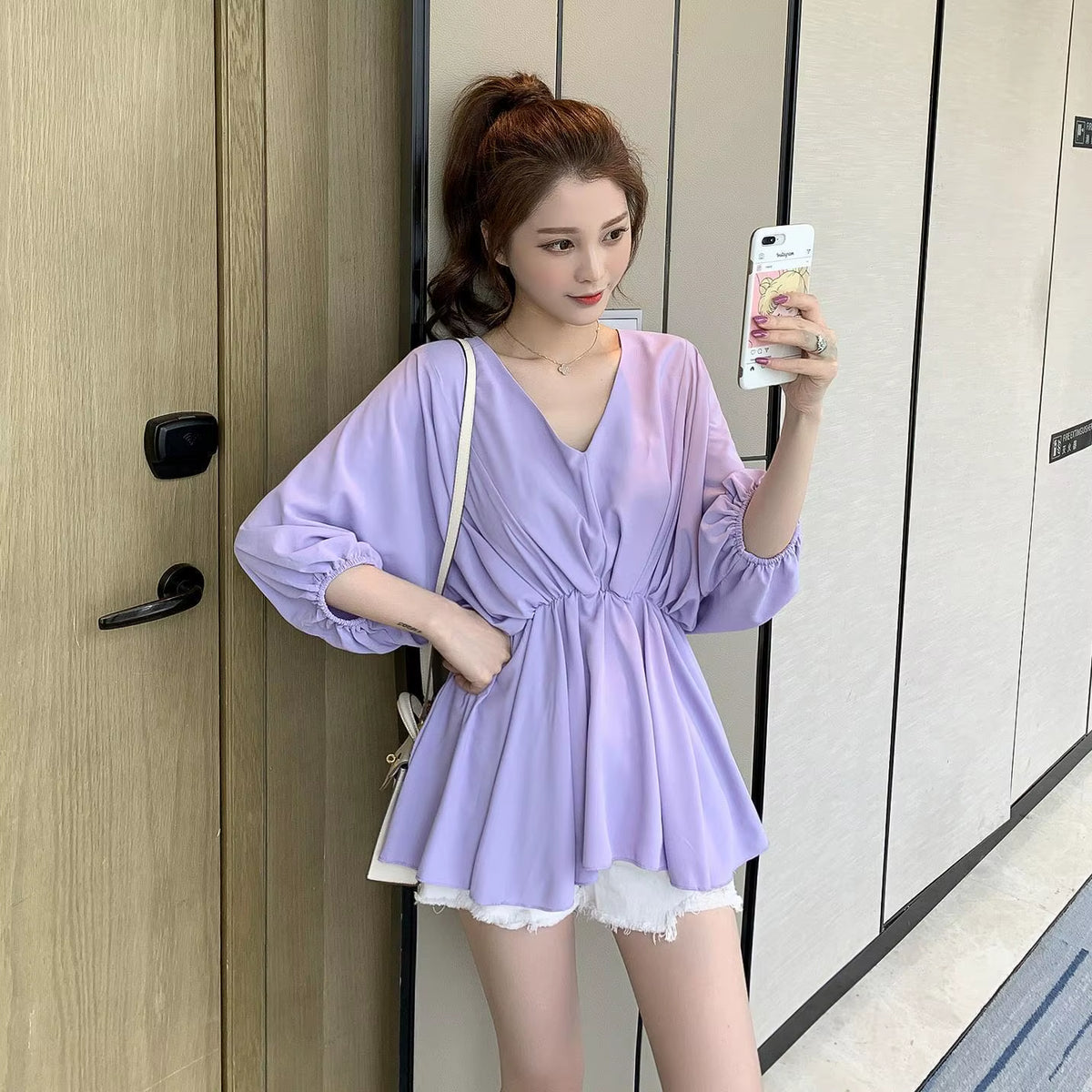 Blouse Women Shirt Women'S 2024 Spring/Summer Shirt Casual Top Blusas Mujer De Moda