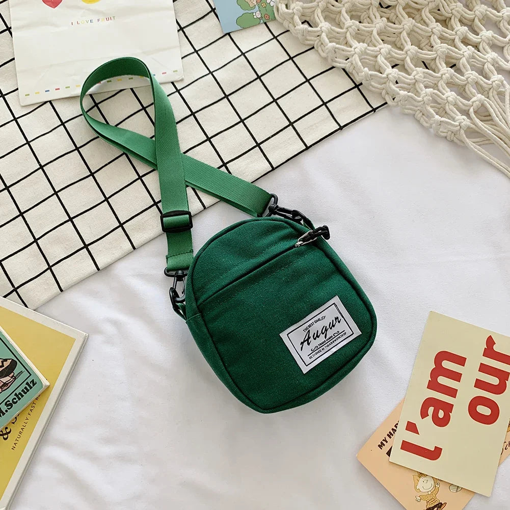 Fashion Women Canvas Patchwork Crossbody Shoulder Messenger Bag Casual Ladies Mini Handbags Purse Phone Bags Wallet Women'S Bag