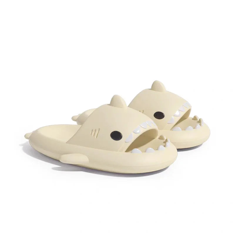 New Fashion Men Shark Slippers Outdoor Beach Non-Slip EVA Sandals Women Home Indoor Comfortable Slides Couples Lovely Flip Flops