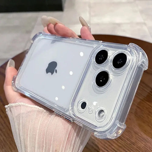 Clear Acrylic iPhone Case – Shockproof Bumper Cover for iPhone 17, 16, 15, 14, 13, 12 & 11 Pro Max