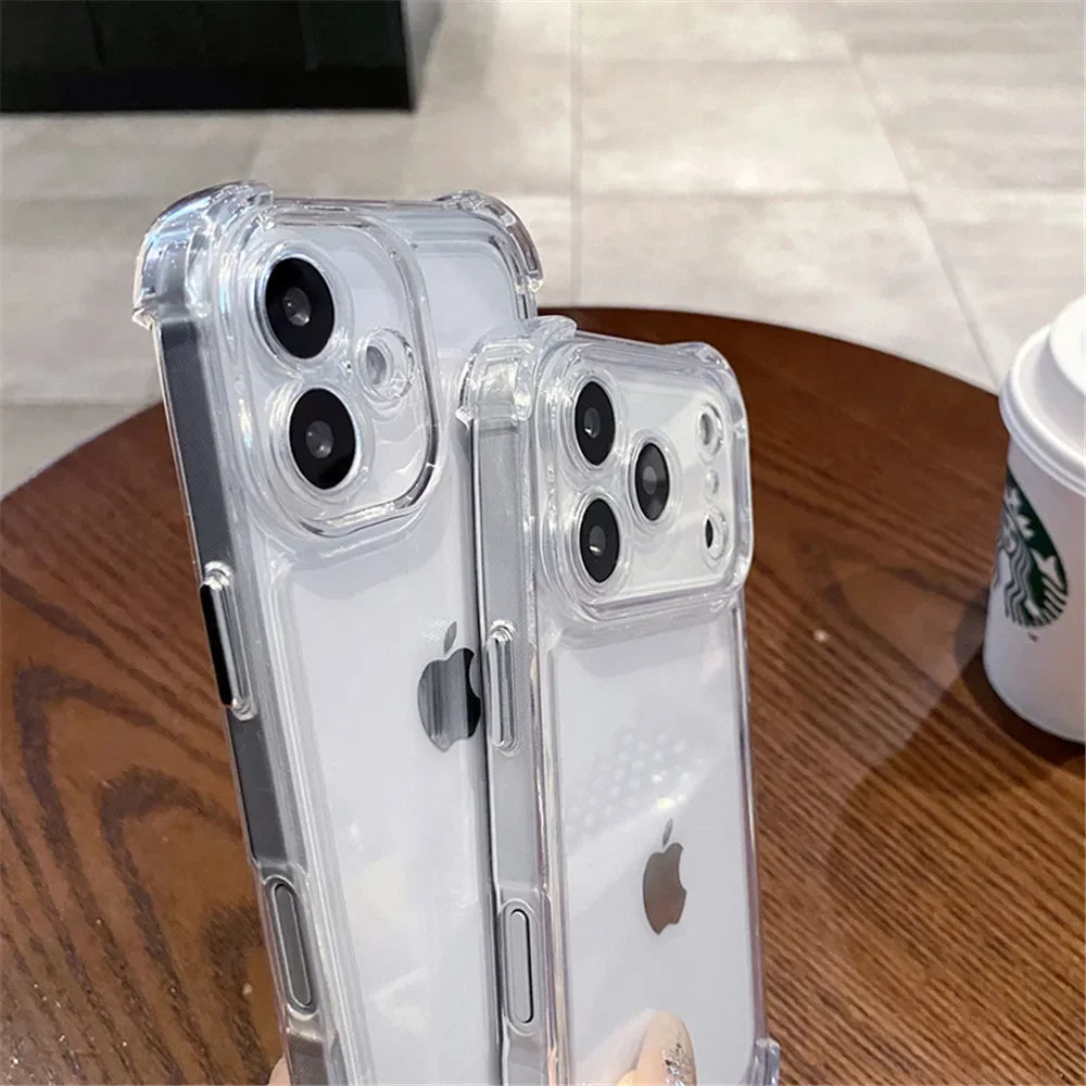 Clear Acrylic iPhone Case – Shockproof Bumper Cover for iPhone 17, 16, 15, 14, 13, 12 & 11 Pro Max