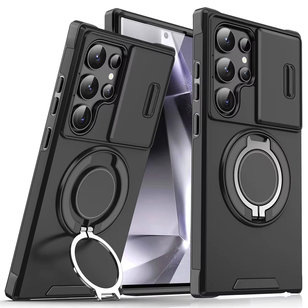 Samsung Galaxy Case with Sliding Camera Protection & Magnetic Stand – S26, S25, S24, S23 & More
