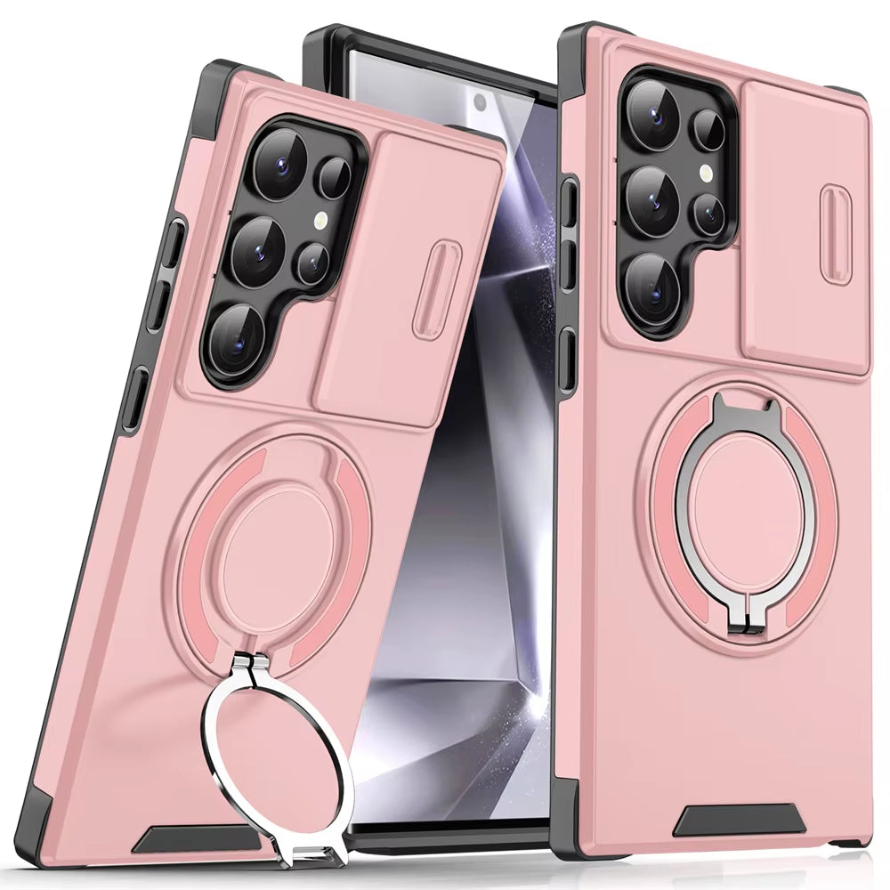 Samsung Galaxy Case with Sliding Camera Protection & Magnetic Stand – S26, S25, S24, S23 & More