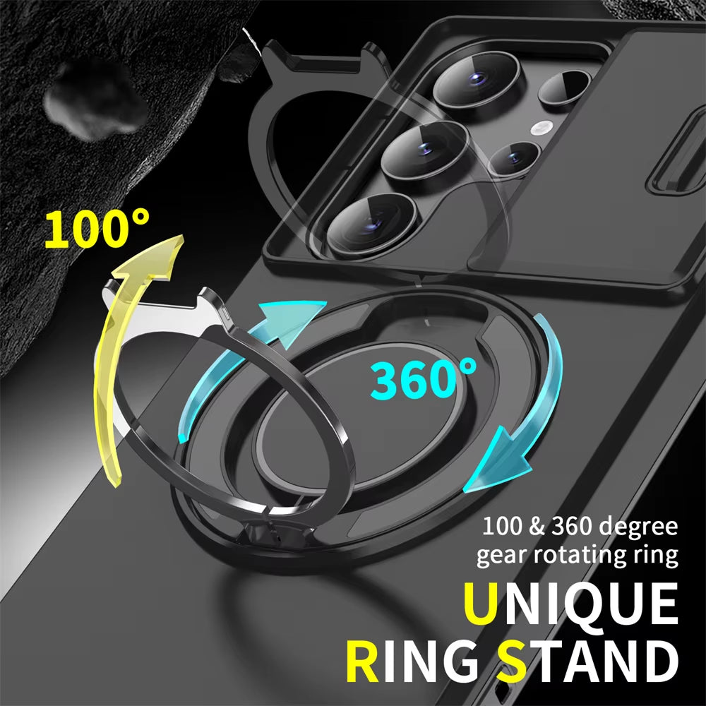 Samsung Galaxy Case with Sliding Camera Protection & Magnetic Stand – S26, S25, S24, S23 & More