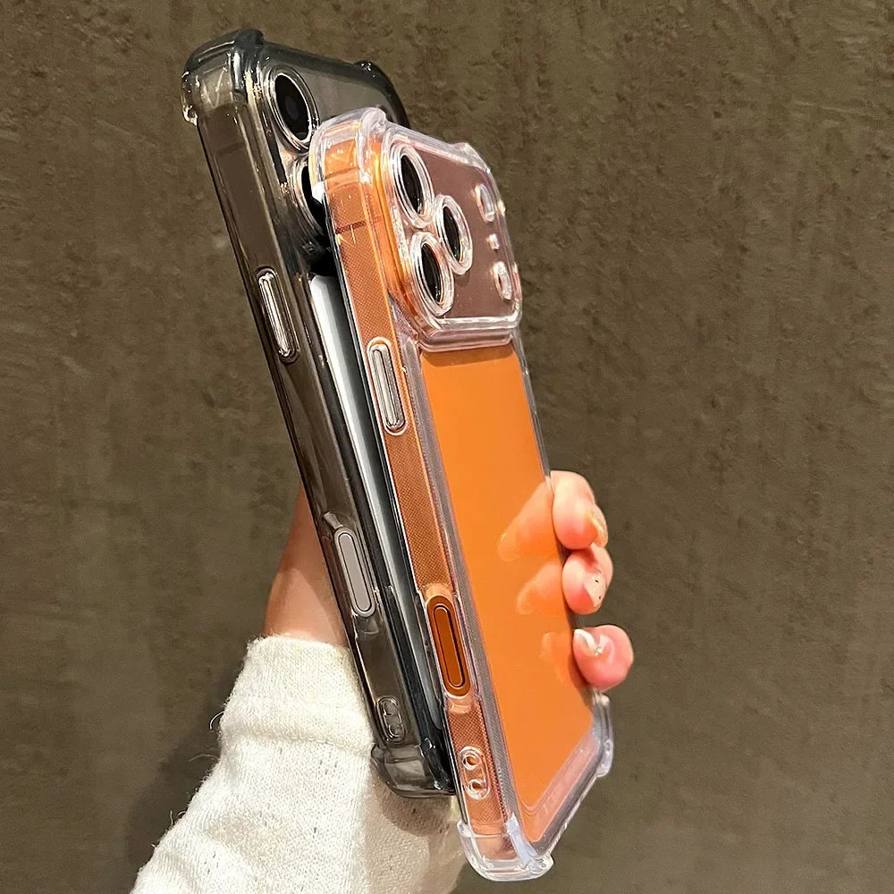 Clear Acrylic iPhone Case – Shockproof Bumper Cover for iPhone 17, 16, 15, 14, 13, 12 & 11 Pro Max