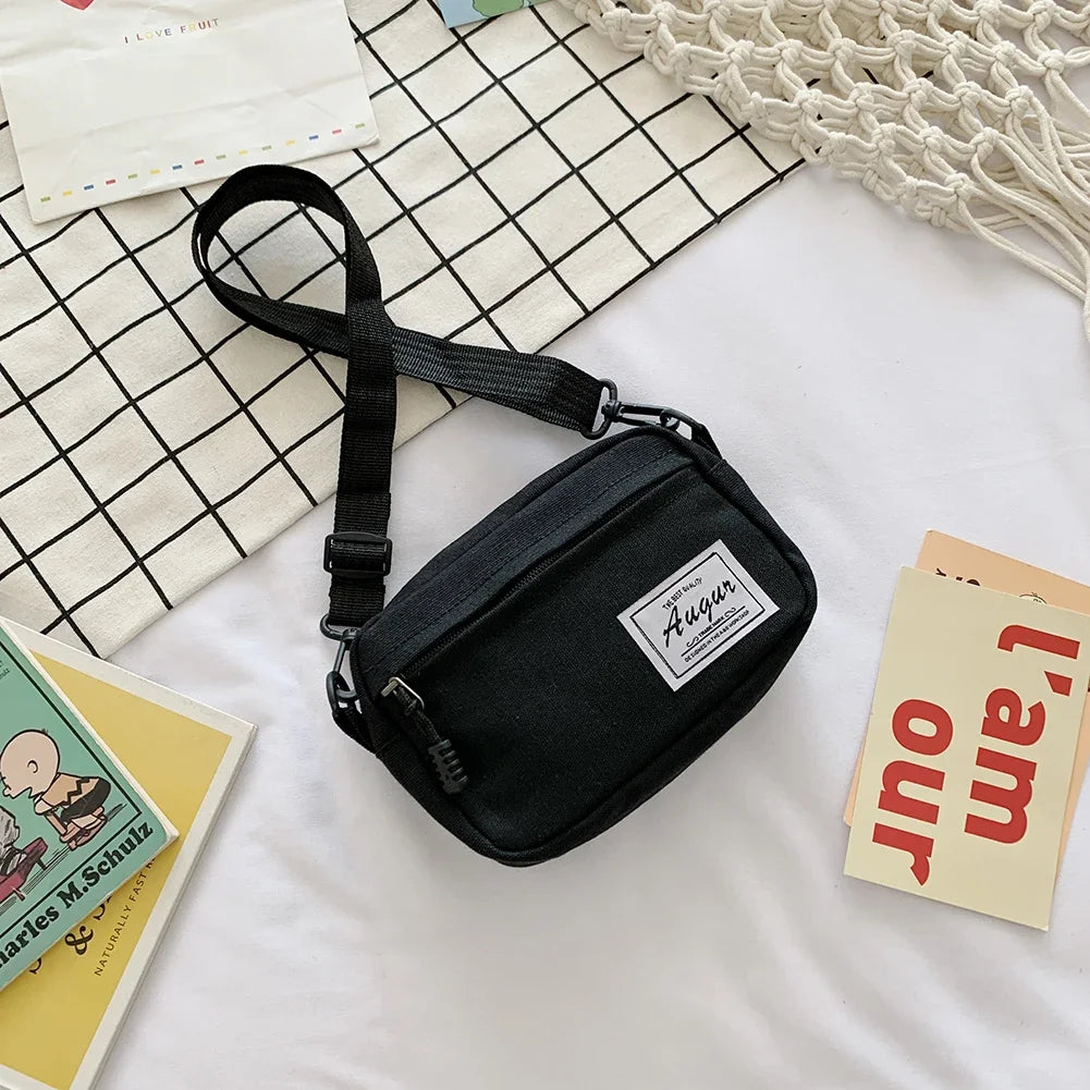 Fashion Women Canvas Patchwork Crossbody Shoulder Messenger Bag Casual Ladies Mini Handbags Purse Phone Bags Wallet Women'S Bag