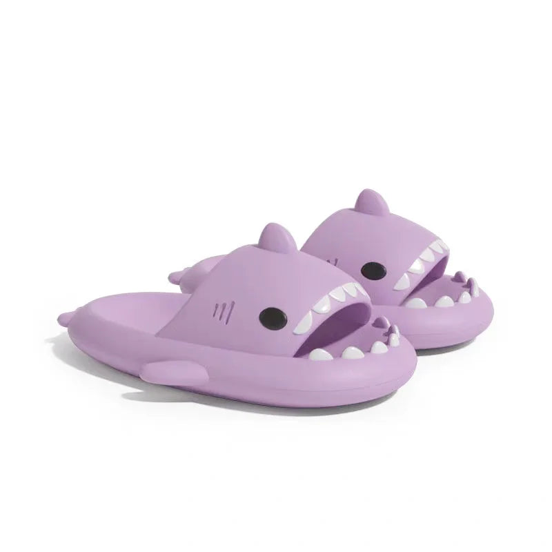 New Fashion Men Shark Slippers Outdoor Beach Non-Slip EVA Sandals Women Home Indoor Comfortable Slides Couples Lovely Flip Flops