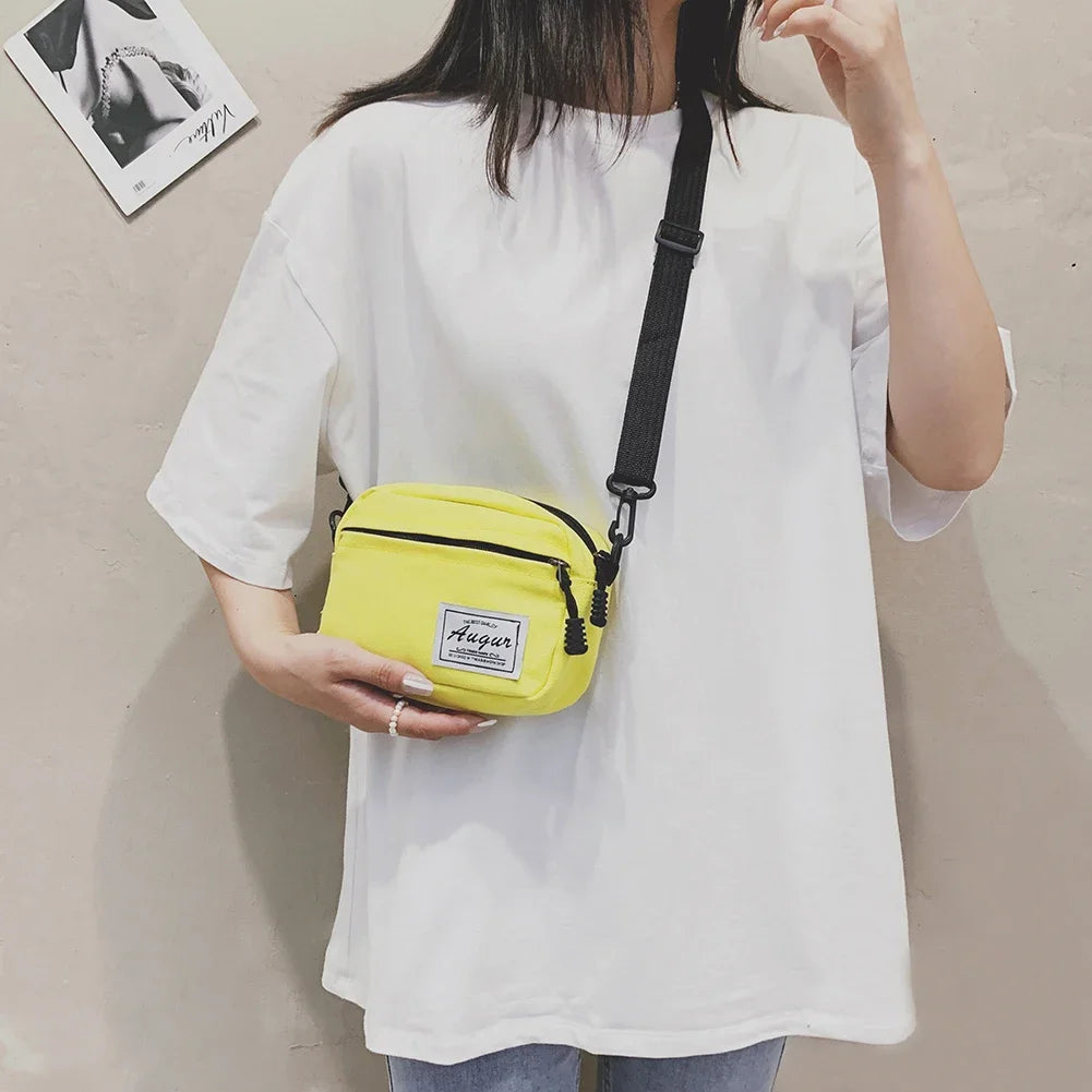 Fashion Women Canvas Patchwork Crossbody Shoulder Messenger Bag Casual Ladies Mini Handbags Purse Phone Bags Wallet Women'S Bag